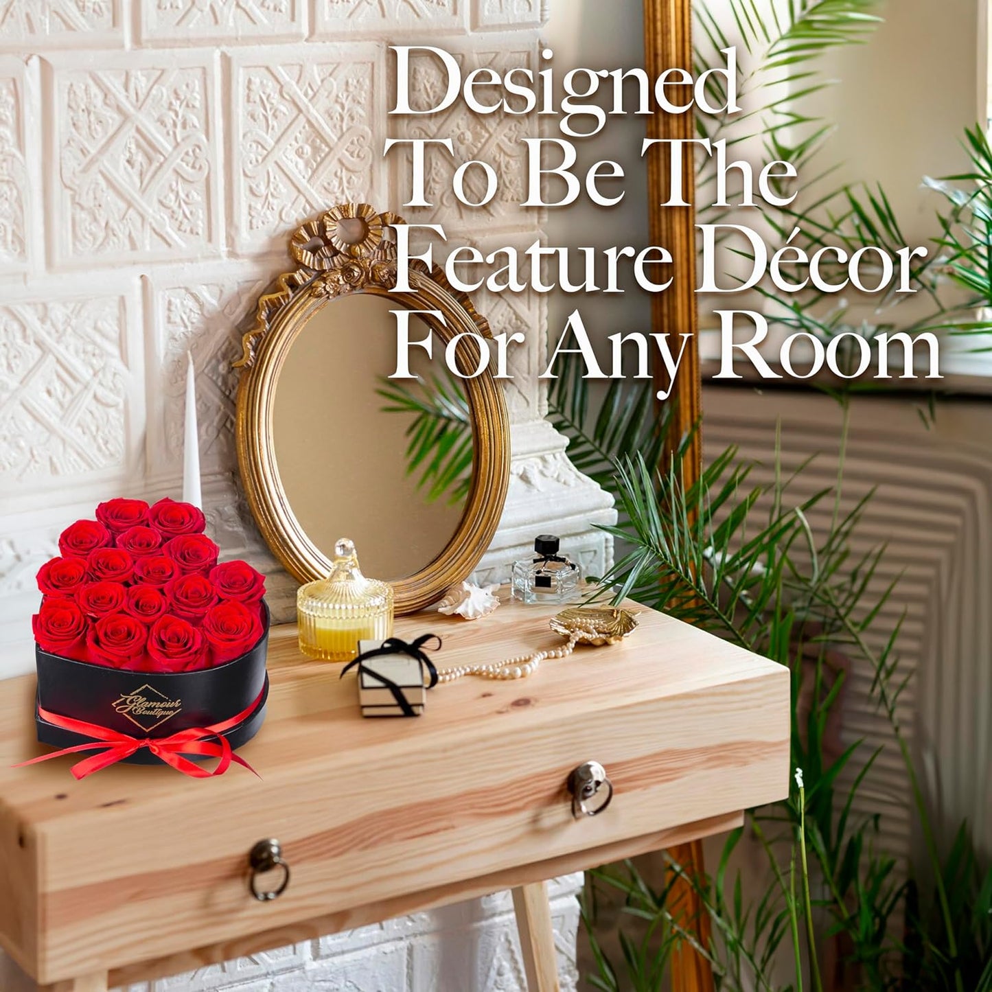 Eternal Heart Preserved Rose Arrangement