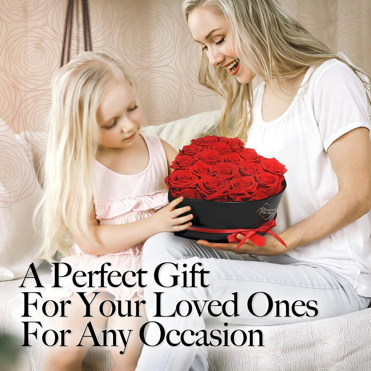 Eternal Heart Preserved Rose Arrangement